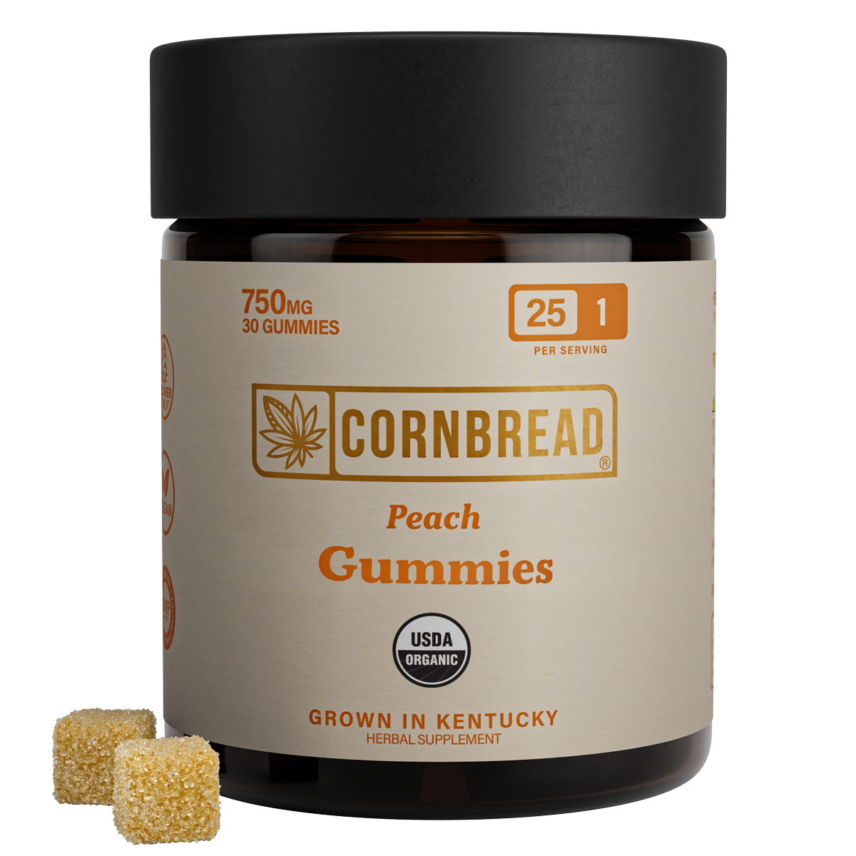 750 Peach Gummies